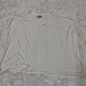 Hard Tail Sportswear Top | White Cotton | Womens Small